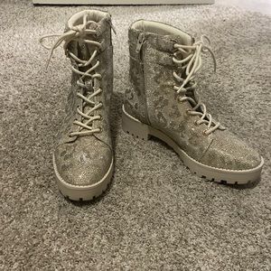 Gianni Bini gold boots